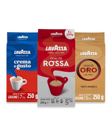 Lavazza Ground Coffee - Oro Rossa & Crema Gusto - 3 Pack