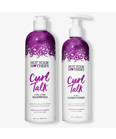 Not Your Mother's Curl Talk Shampoo and Conditioner - 12 fl oz (2 Pack) - Shampoo and Conditioner for Curly Hair