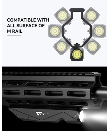 VOTATU ML40 1450 Lumens Weapon Light | M-Lok Rail | Tactical Rifle Flashlight with Strobe & Rechargeable Magnetic - Buy Online on SooperMarket.com