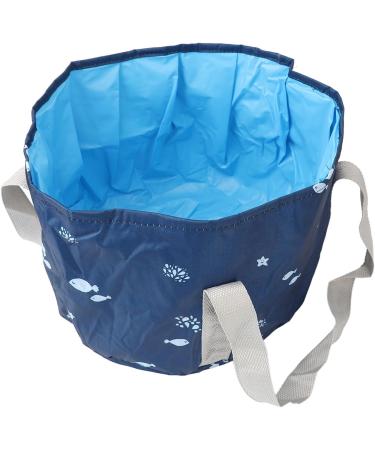 Verdant Touch Foot Bath Basin Portable Travel Foot Bath Tub Collapsible Basin for Outdoor Picnic Navy Whale - Buy Online on SooperMarket.com
