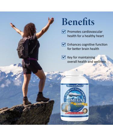 ADVANCED OMEGA Seal Oil 500mg (300 Softgels) Canadian Newfoundland Harp Seal Omega-3 Supplement Non-GMO Gluten-free Soy-free and Dairy-free Made in Canada - Buy Online on SooperMarket.com