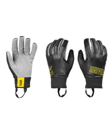 Grivel Vertigo Gloves Black - Water-repellent high-performance leather ice climbing gloves size L - color Black
