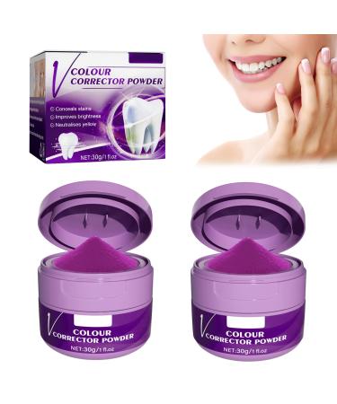 V34 purple toothpaste dental color corrector 2PCs V34S Color correction purple toothpaste white teeth purple teeth whitening tooth paste tooth whitening booster deep cleaning improvement in dental health