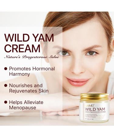 Wild Yam Cream for Hormone Balance | Organic Menopause Relief | Facial Moisturizer 2 OZ - Buy Online on SooperMarket.com