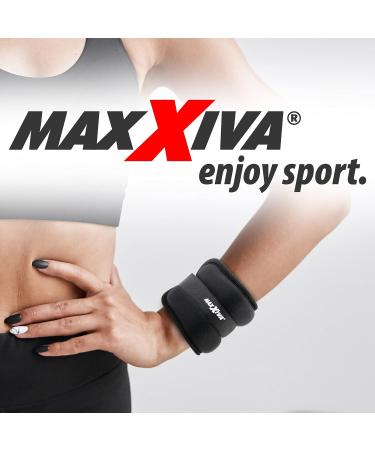 MAXXIVA Running Weight Set - 2 x 0.5kg Weight Cuffs for Arms & Legs | Iron Sand Filling for Strength Training Jogging & Rehab Fitness - Buy Online on SooperMarket.com