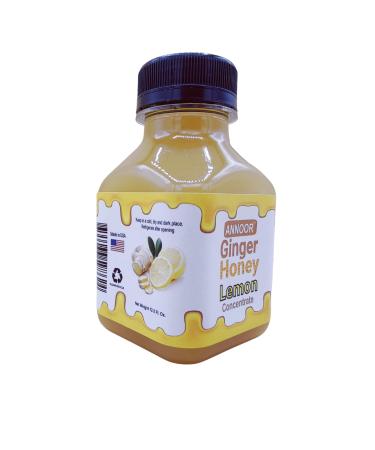 Annoor 100% Pure, Raw Honey, Pressed Ginger and Lemon Juice Concentrate - Easy to Mix - Use in Detox Water, Refreshers, Ginger Lemon Tea, Cocktail & Salad Dressing (12.5 Fl Oz) Ginger Honey Lemon 12.50 Fl Oz (Pack of 1)