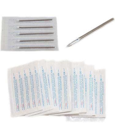 10 Pc Sterile 12G Body Piercing Needles - Ear, Navel, Nipple - Sterile and Sharp - Buy Online on SooperMarket.com
