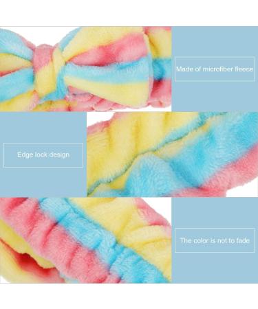 3 Pieces Microfiber Bowtie Headbands Bowknot Elastic Hair Band Adjustable Makeup Headbands Wash Spa Yoga Sports Shower Facial Hair Band for Girls Women (Classic Patterns) - Buy Online on SooperMarket.com