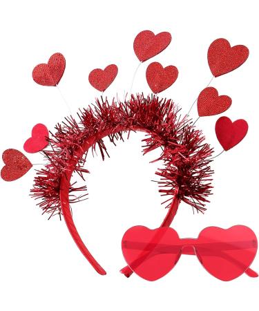 Valentine's Day Headband Set with Heart Sunglasses - Cupid Costume and Accessories - Buy Online on SooperMarket.com