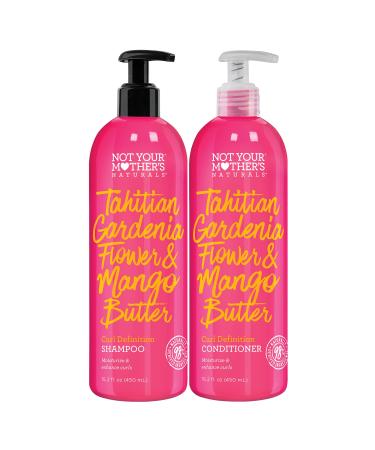 Not Your Mother's Naturals Curl Definition Shampoo and Conditioner (2-Pack) - 15.2 fl oz - Tahitian Gardenia Flower & Mango Butter - Moisturize and Enhance Curls Shampoo and Conditioner 1 of Each