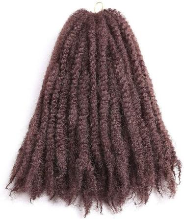 20 inch Afro Kinky Curly Twist Crochet Braid Ombre Synthetic Braiding Hair Extension 100grams by ruech (33 Auburn Chestnut) - Buy Online on SooperMarket.com