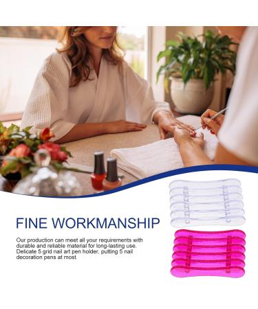 Buy Lurrose 4-Piece Nail Pencil Holder & Makeup Brush Rack - Durable ABS Cosmetic Stand for Eyeliner & Manicure Tools - International Shipping Available - Buy Online on SooperMarket.com
