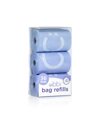 Ubbi On-the-Go Refill Bags Lavender Scented Value Pack of 36 Baby On The Go Diapering Essentials Refill Bags 3 Pack