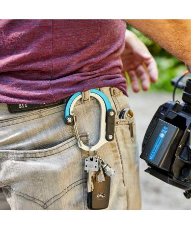 HEROCLIP Snap Hook & Hook (Medium) - Mint Teal for Camping Backpacking & Garage | International Shipping Available - Buy Online on SooperMarket.com