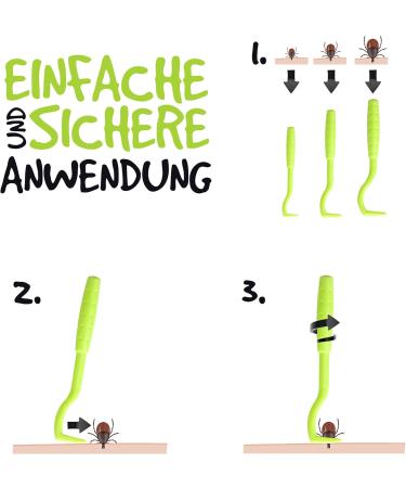 Innogadgets Tick Hook & Pliers Set | Gentle Tick Removal in Seconds | Different Hooks for All Sizes | Free E-Book for Dog Tricks | Green (3-Pack) - Buy Online on SooperMarket.com