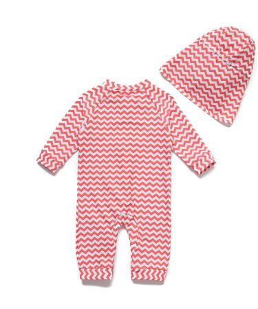 BONVERANO Baby Girls Swimsuit 18-24 Months | UPF 50+ Full-Length Zipper One Piece Swimwear - Buy Online on SooperMarket.com