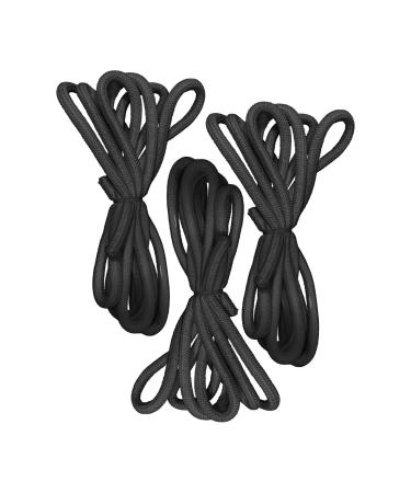 02FIT Replacement Drawstring for Martial Arts Pants Jiu Jitsu Gi Pant Bungee BJJ Pent BJJ Belt BJJ Suit Black Pack 3