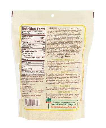 Bob's Red Mill Tropical Muesli 14oz - Pack of 3 | Energizing Breakfast Blend - Buy Online on SooperMarket.com