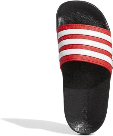 Buy Adidas Unisex Kids Adilette Shower Slippers 36 EU - Core Black Ftwr White & Vivid Red | International Shipping Available - Buy Online on SooperMarket.com