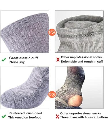 Seiciviy Men's Compression Ankle Athletic Socks - White (3 Pairs) - Buy Online on SooperMarket.com
