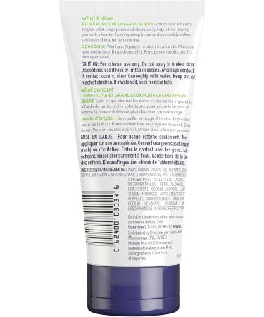 Biore Pore Unclogging Scrub Exfoliating Wash for the Face (140 g) - Buy Online on SooperMarket.com