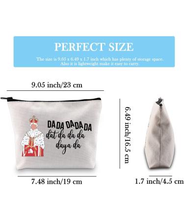 Funny Hamilton Gift: King George III Da Da Da Dat Da Makeup Bag for Hamilton Lovers - Buy Online on SooperMarket.com