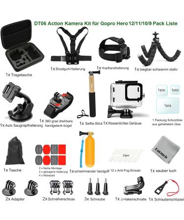 Buy Gurmoir Waterproof Accessories Set for GoPro Hero 12/11/10/9 Black - Complete Action Camera Kit (DT06) | International Shipping - Buy Online on SooperMarket.com