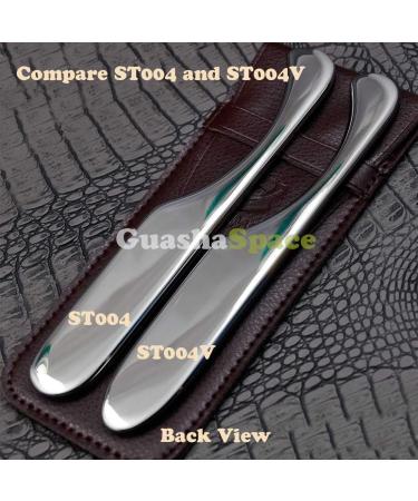 GuashaSpace Medical Grade Stainless Steel Soft Tissue Physical Therapy Chiropractic Sports injuries Therapy Gua Sha Tool Guasha Scraping Tool (ST004V Type) - Buy Online on SooperMarket.com