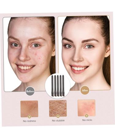 Baluue 10 Pcs Eye Shadow Brush Dual Ended Makeup Brush Sponge Applicator Makeup Applicator Stainless Steel 5.8X0.7X0.5CM Black - Buy Online on SooperMarket.com