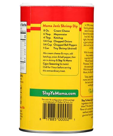 Slap Ya Mama Cajun Seasoning - Original Blend, No MSG, Kosher - 8 Ounce Can (Pack of 1) - Buy Online on SooperMarket.com