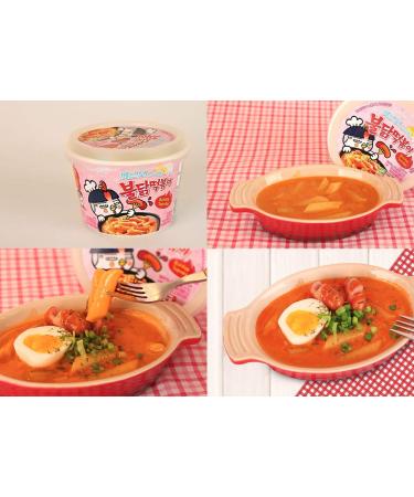 Samyang Carbo Bulldark Spicy Chicken Roasted Tteokbokki 6.52 oz (Pack of 3) - Korean Spicy Tteokbokki for Overseas Delivery - Buy Online on SooperMarket.com