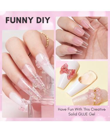 15ML Makartt Solid Nail Glue Gel for Soft Gel Tips | Strong Builder Gel for Press On, Acrylic, Fake Nails | UV Light Cured | Nail Strengthening and Art DIY - Buy Online on SooperMarket.com