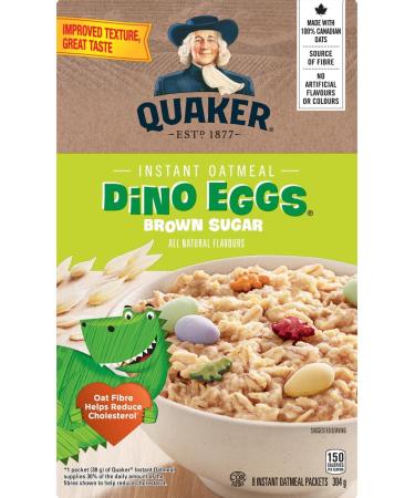 Quaker Dino Eggs Instant Oatmeal Multi-Pack 8 Packets 304g (Pack of 12) - Buy Online on SooperMarket.com