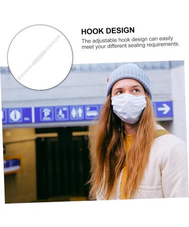 Gatuida 40-Piece Mask Hook Set - White PP Protective Coat Hanger for Muzzles & Face Masks | International Shipping Available - Buy Online on SooperMarket.com