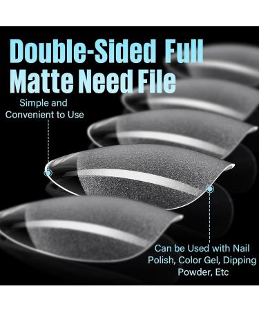 TOMICCA Short Almond Nail Tips - 240Pcs Half Matte Soft Gel & Acrylic Pre-Shaped Full Cover Nails for Nail Extensions - 12 Sizes Available - Buy Online on SooperMarket.com