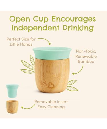 Munchkin Bamboo Open Cup 5oz - BPA Free Toddler Drinking Cup | Mint 360 Design | Weaning Cup for Babies 6 Months - Buy Online on SooperMarket.com