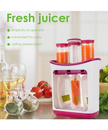 Buy Squeeze Station - BPA Free Baby Food Squeezer with 10 Squeezing Bags - Perfect for Homemade Baby Food & High-Thorough Food - Buy Online on SooperMarket.com