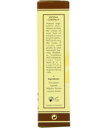 Henne Natur Chestnut Hair Colour Powder 90 g - Buy Online on SooperMarket.com