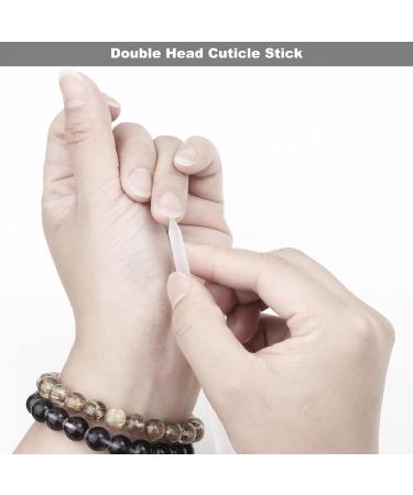Glamne Glass Nail File Set with Cuticle Pusher Stick & Case - Nail Buffer Shiner for Natural Nails - Buy Online on SooperMarket.com