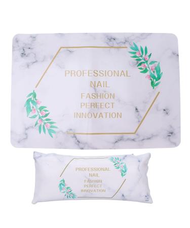 Nail Hand Rest Stand Detachable Pu Leather Nail Arm Rest Cushion Waterproof for Nail Technician Use for Nail Art Salon Home