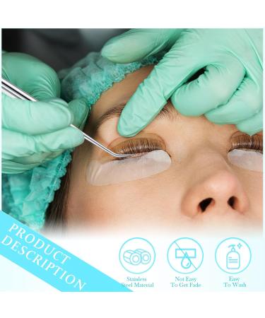 Chumia Eyelash Lift Perm Tool Set - 2 Stainless Steel Lash Separator & Tint Rods for Eyelash & Eyebrow Perming Curling & Extensions - Premium Silver Tools - Buy Online on SooperMarket.com