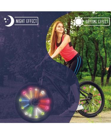 Johiux 24-Piece Colorful Spoke Reflectors for Children's Bicycles | Safety Accessories & Star Reflectors - Buy Online on SooperMarket.com