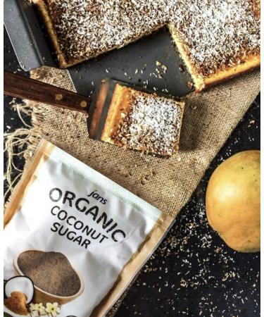 Jans Organic Coconut Sugar 16 oz - Gluten-Free, Certified Organic & Non-GMO - Low Glycemic, Paleo & Vegan Friendly - 1lb Pack - Buy Online on SooperMarket.com