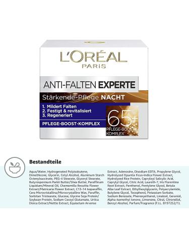 L'Or al Paris Night Care - Anti-Aging Night Cream with Vitamin B3 & E Reduces Wrinkles & Revitalizes Skin 50ml - Buy Online on SooperMarket.com