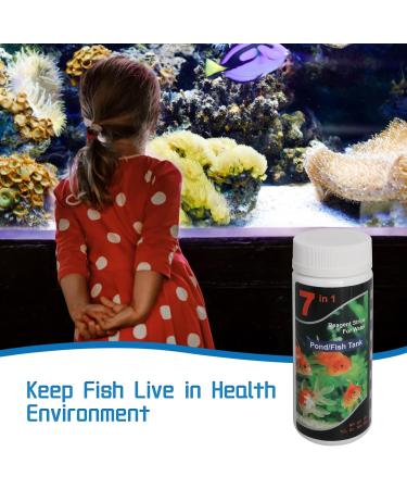 Buy 7-in-1 Aquarium Test Strips | 100-Piece Fresh Water & Pond Fish Water Quality Test Set - Measure Hardness Nitrite Alkalinity Carbonate Chlorine pH - Buy Online on SooperMarket.com