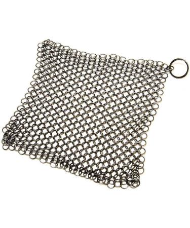 TOUGS Chainmail Scrubber Pot Cleaner with Safe Small Rings More Efficient 8x6 Inch 316 Grade Stainless Steel Dish Washer Square 8x6 Inch - Buy Online on SooperMarket.com