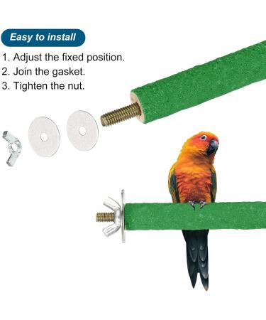 Patikil 0.6x3.9 Vogel Paw Bird Wood Bars Stand Ideal Accessories for Small Birds Parrots & Lovebirds - Buy Online on SooperMarket.com