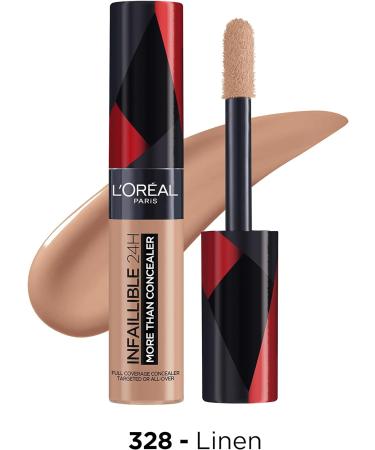 L'Oreal Paris Infallible 24H Full Coverage Concealer, Matte Finish, 11 ml - Shade 328 Linen - Buy Online on SooperMarket.com