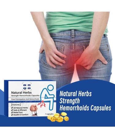 Natural Herbal Hemorrhoid Treatment Capsules - Fast Relief with Natural Herbs (2 Boxes) - Buy Online on SooperMarket.com