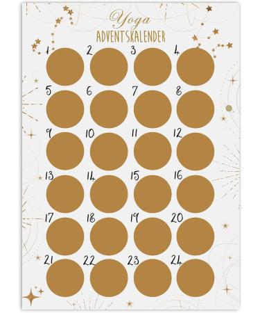 Buy A3 Scratch Advent Calendar | Unique Yoga HELL Christmas Countdown - Buy Online on SooperMarket.com